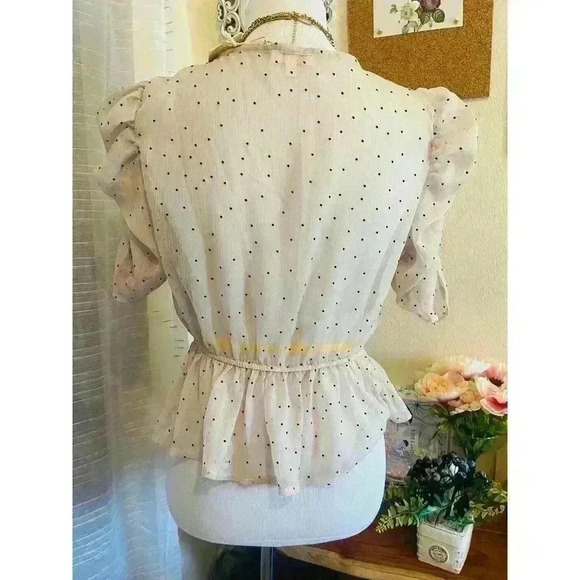 Woven Polka Dot Top - Picture 2 of 5